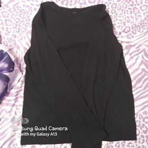Kids black long sleeve shirt